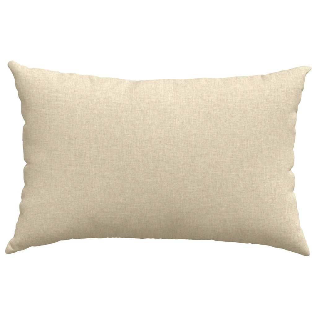 Kanapé párnák 2 pcs szövet Krém 60 x 40 cm