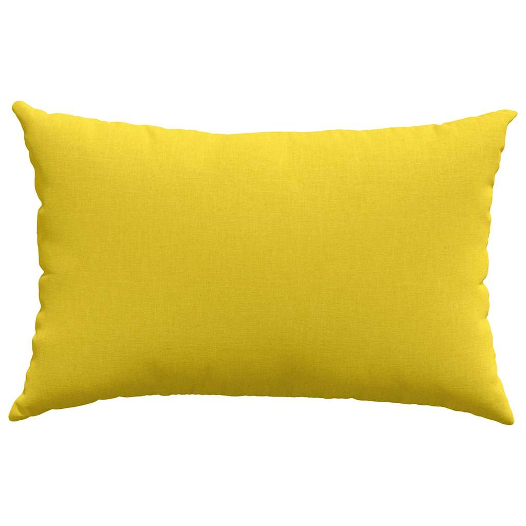 Kanapé párnák 2 pcs szövet Világos sárga 60 x 40 cm