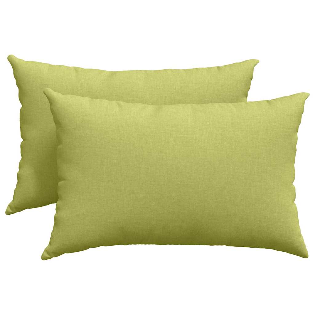 Kanapé párnák 2 pcs szövet Világos zöld 60 x 40 cm