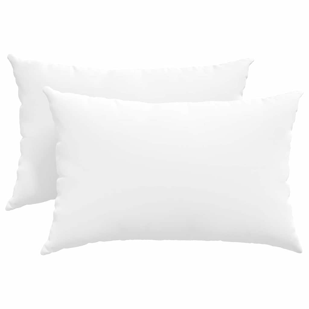 Kanapé párnák 2 pcs szövet Fehér 60 x 40 cm