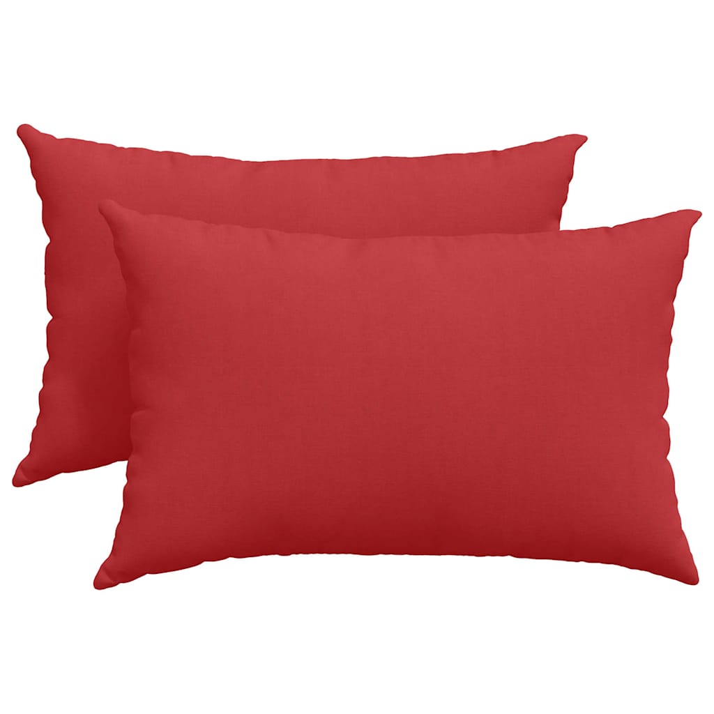 Kanapé párnák 2 pcs Piros 60 x 40 cm szövet