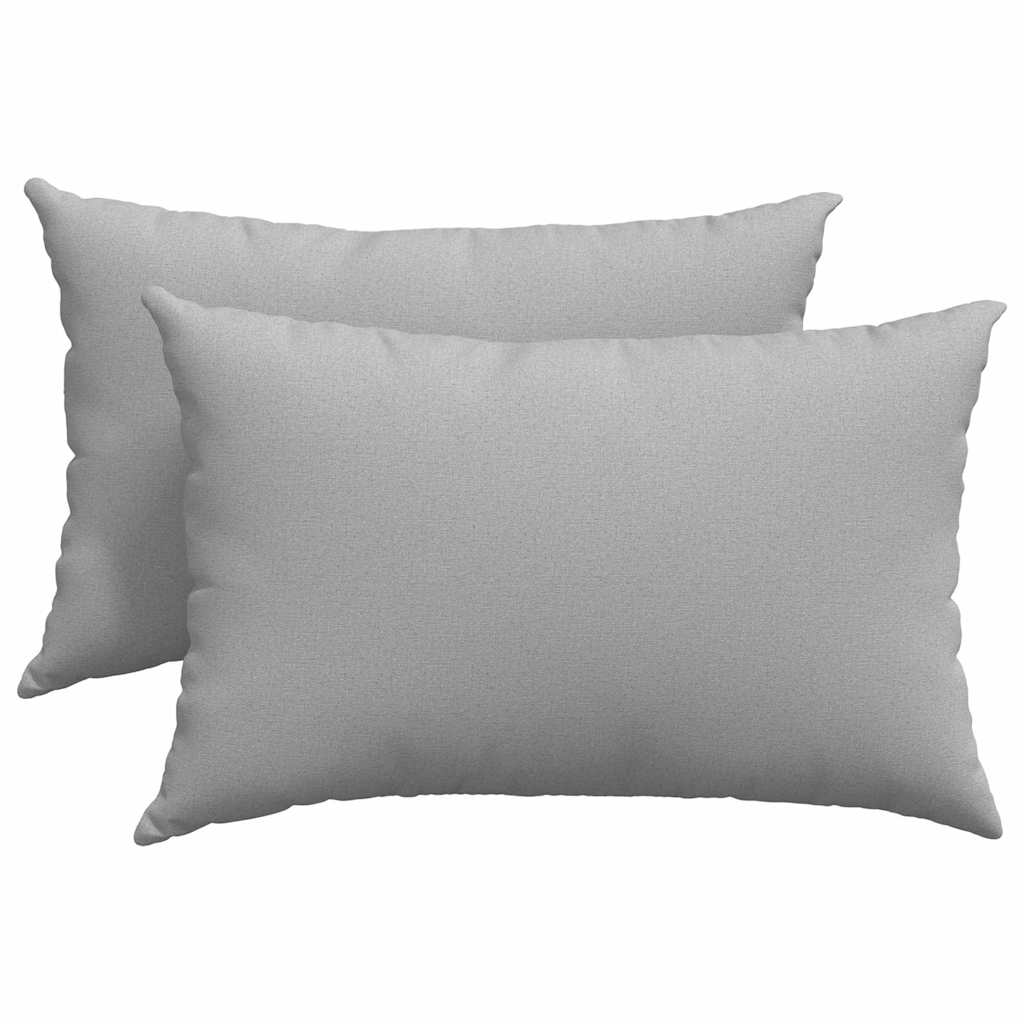 Kanapé párnák 2 pcs Felhőszürke 60 x 40 cm szövet
