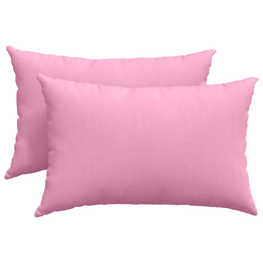 Kanapé párnák 2 pcs Rózsaszín 60 x 40 cm szövet