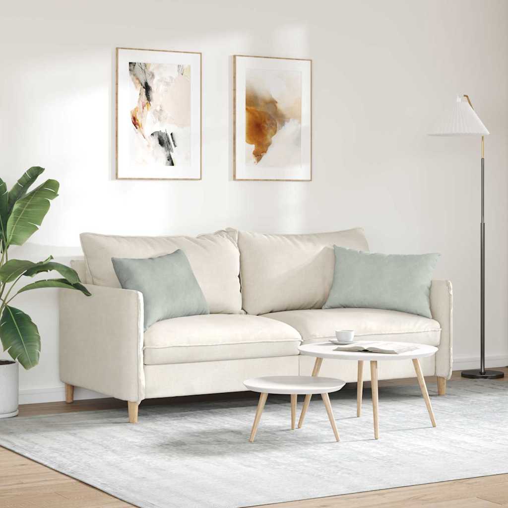 Kanapé párnák 2 pcs Világosszürke 60 x 40 cm Bársonyos szövet