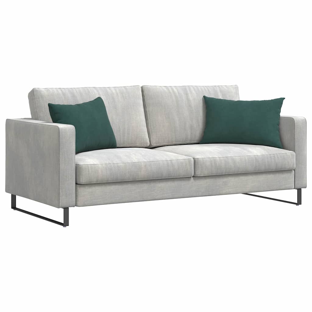 Kanapé párnák 2 pcs Sötétzöld 60 x 40 cm Bársonyos szövet