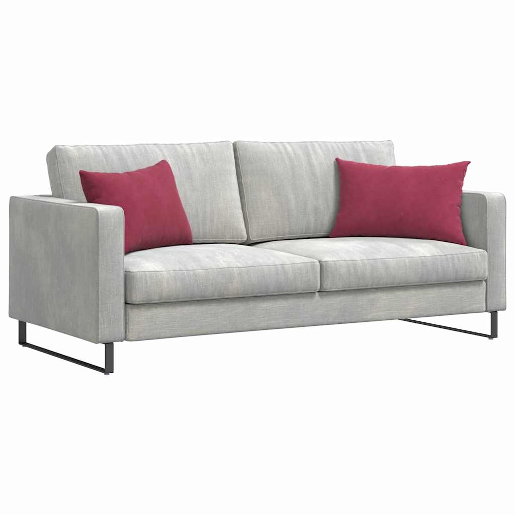 Kanapé párnák 2 pcs Bordó 60 x 40 cm Bársonyos szövet