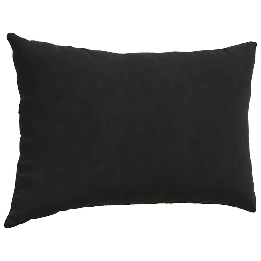 Kanapé párnák 2 pcs Fekete 60 x 40 cm Bársonyos szövet