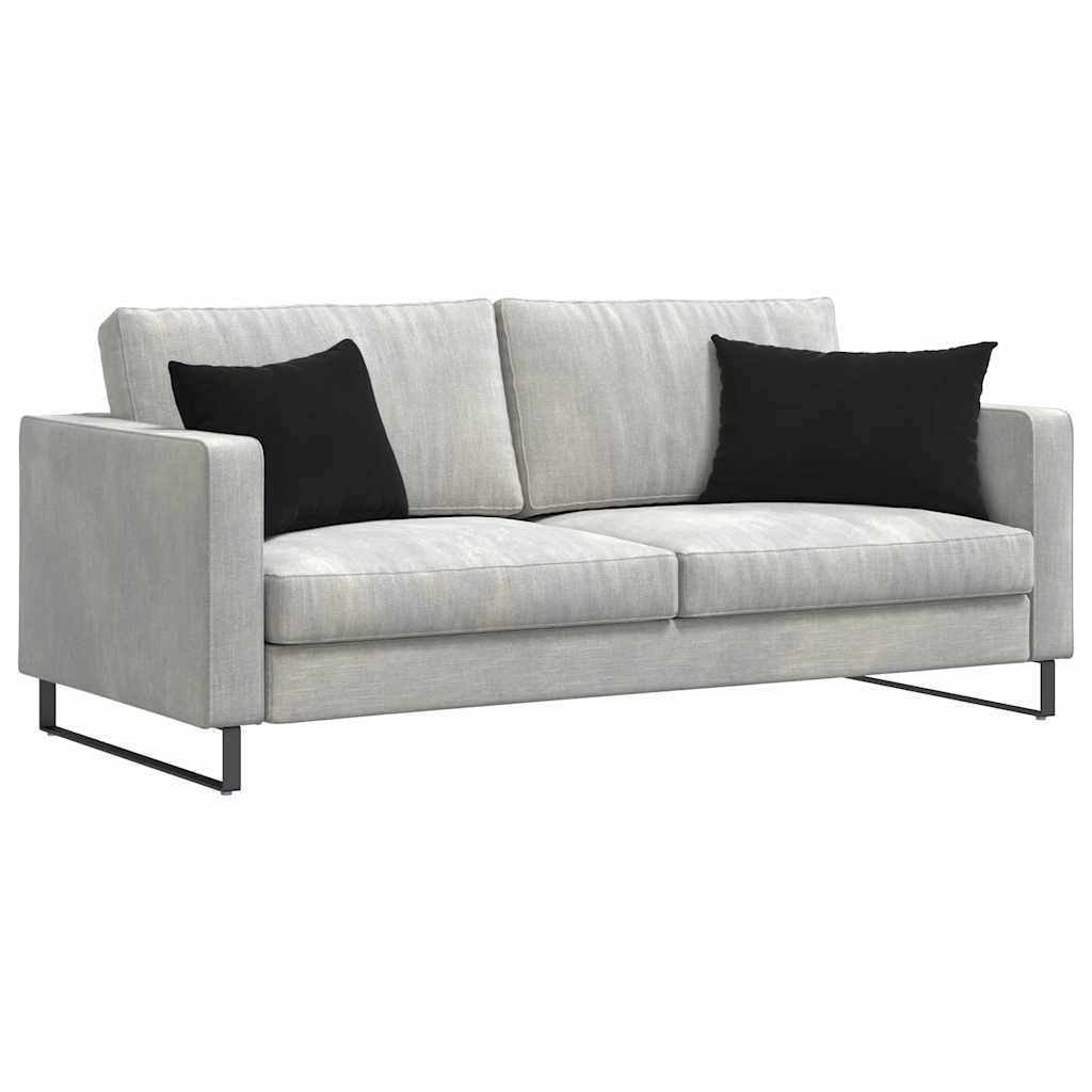 Kanapé párnák 2 pcs Fekete 60 x 40 cm Bársonyos szövet