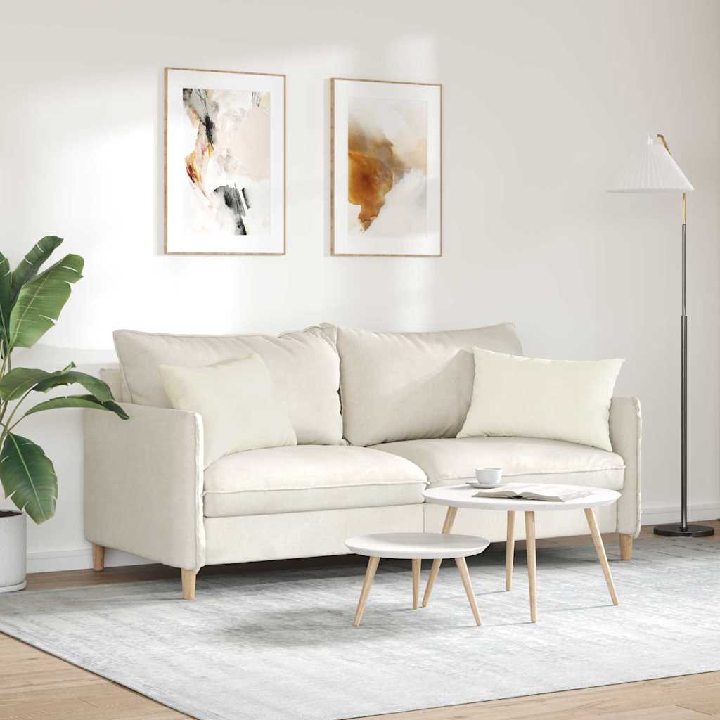 Kanapé párnák 2 pcs Krém 60 x 40 cm Bársonyos szövet