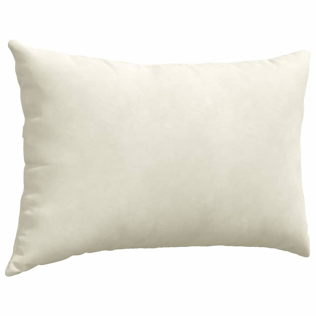 Kanapé párnák 2 pcs Krém 60 x 40 cm Bársonyos szövet