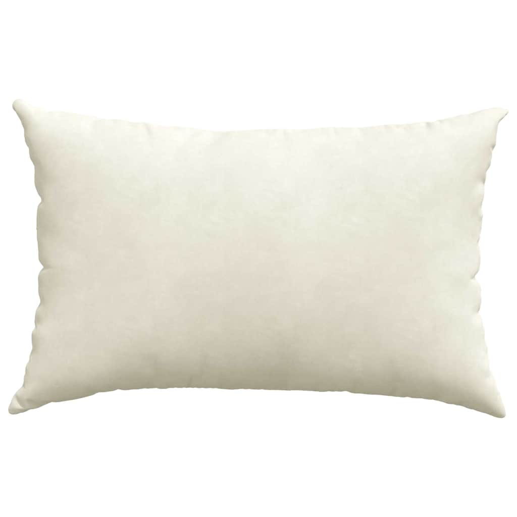 Kanapé párnák 2 pcs Krém 60 x 40 cm Bársonyos szövet
