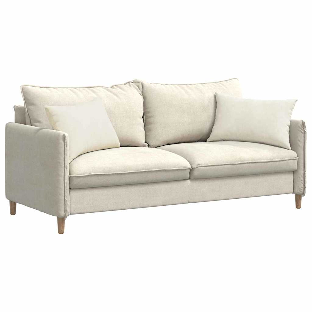 Kanapé párnák 2 pcs Krém 60 x 40 cm Bársonyos szövet