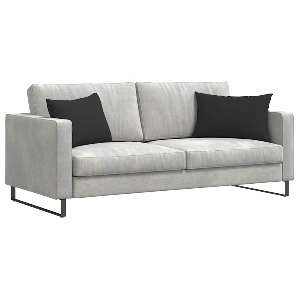 Kanapé párnák 2 pcs Fekete 60 x 40 cm szövet