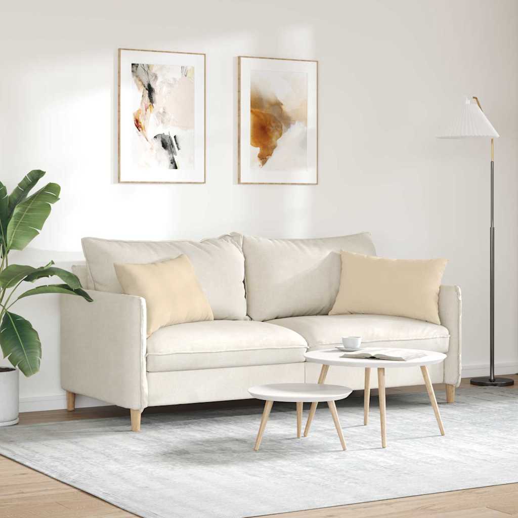 Kanapé párnák 2 pcs Krém 60 x 40 cm szövet