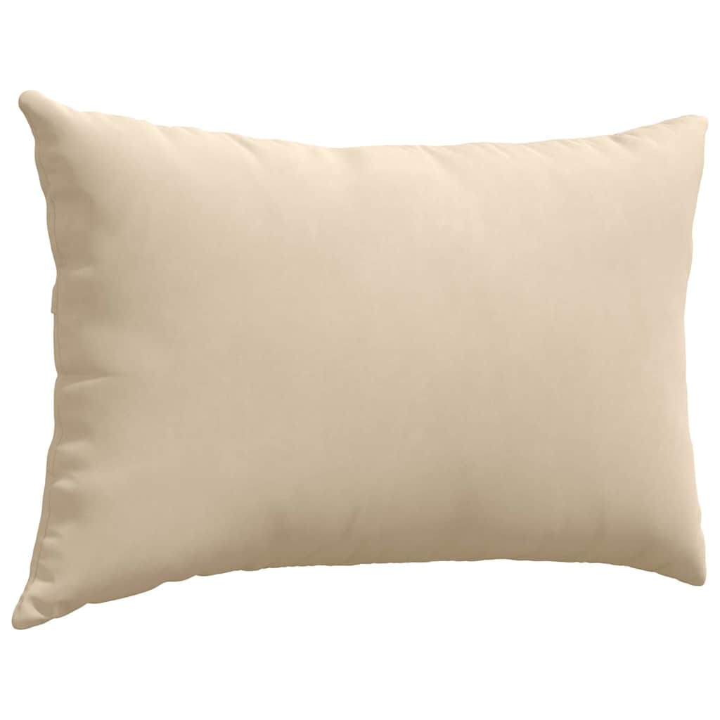 Kanapé párnák 2 pcs Krém 60 x 40 cm szövet