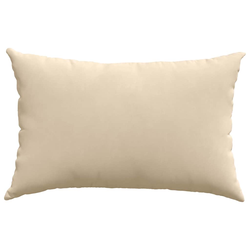 Kanapé párnák 2 pcs Krém 60 x 40 cm szövet