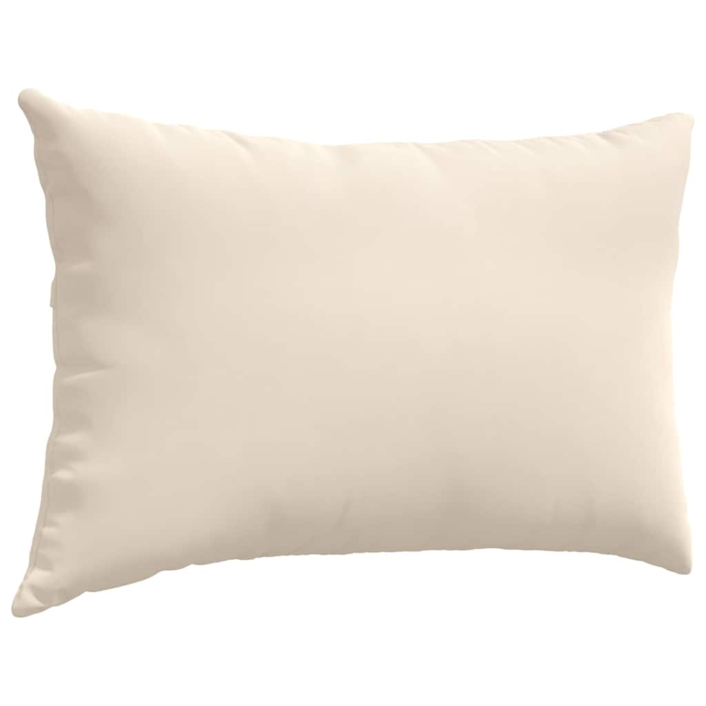 Kanapé párnák 2 pcs Bézs 60 x 40 cm szövet