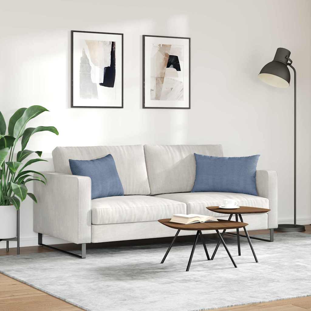 Kanapé párnák 2 pcs Kék 60 x 40 cm Bársonyos szövet