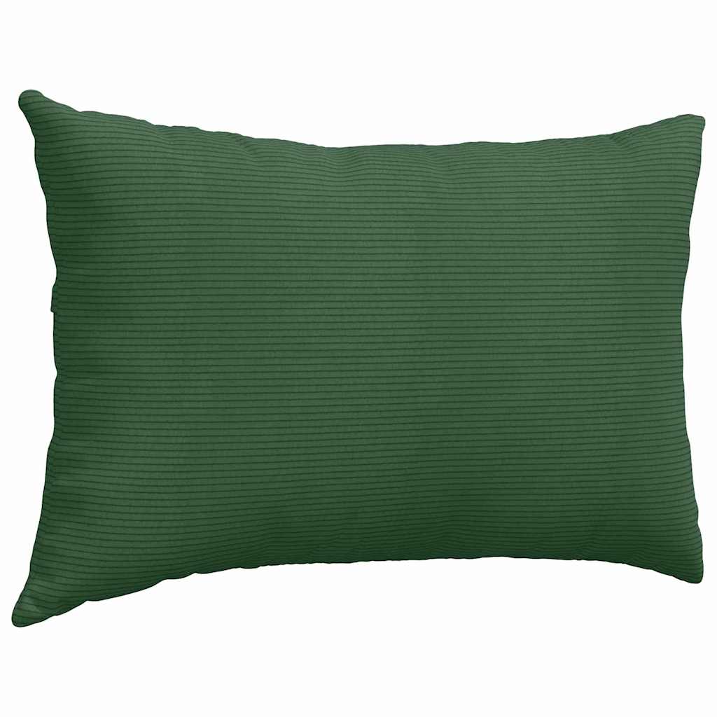 Kanapé párnák 2 pcs Sötétzöld 60 x 40 cm Bársonyos szövet