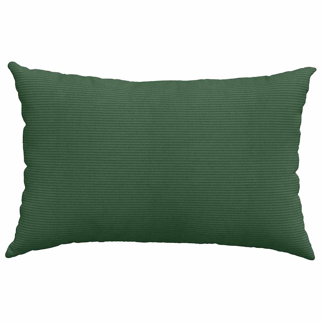 Kanapé párnák 2 pcs Sötétzöld 60 x 40 cm Bársonyos szövet