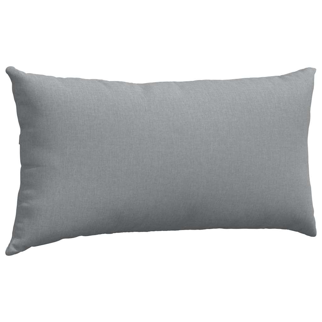 Kanapé párnák 2 pcs Világosszürke 80 x 40 cm szövet