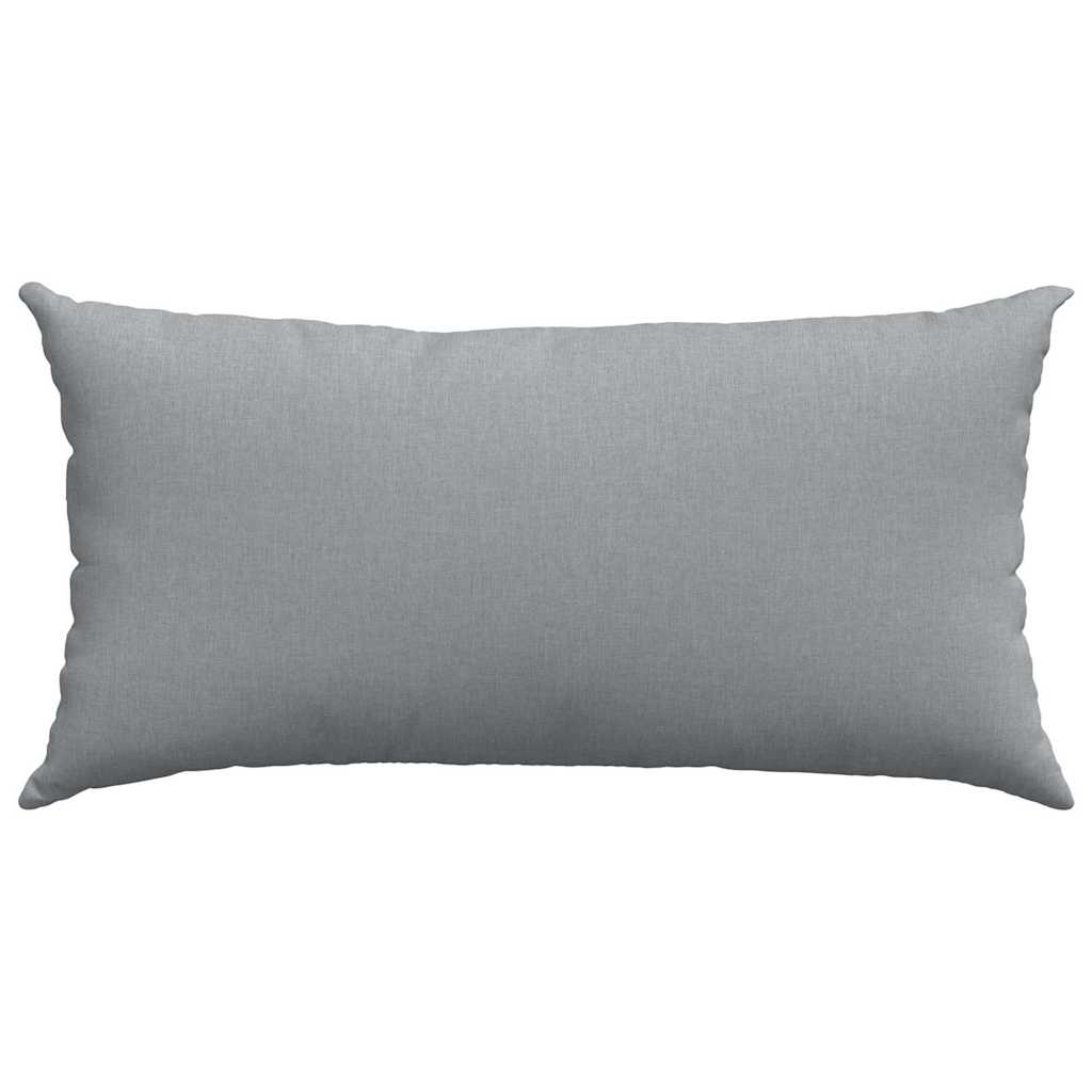 Kanapé párnák 2 pcs Világosszürke 80 x 40 cm szövet