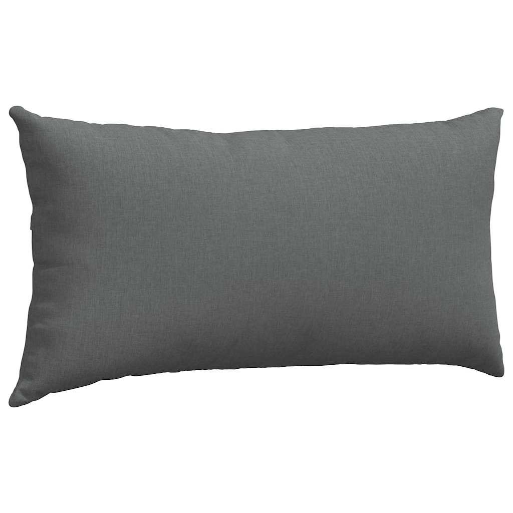 Kanapé párnák 2 pcs Sötétszürke 80 x 40 cm szövet