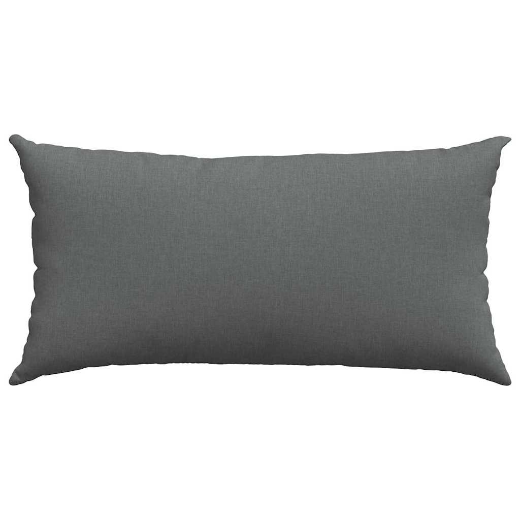 Kanapé párnák 2 pcs Sötétszürke 80 x 40 cm szövet