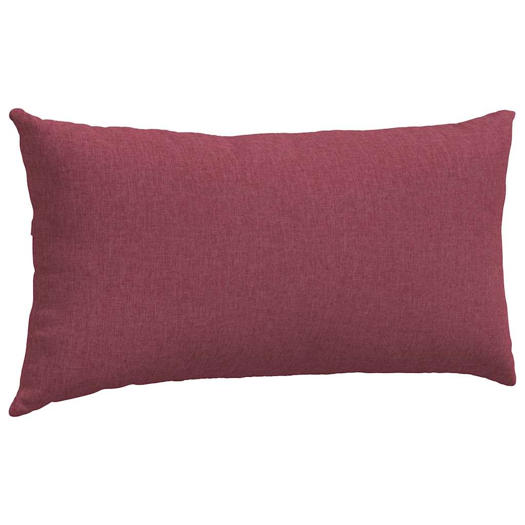 Kanapé párnák 2 pcs Bordó 80 x 40 cm szövet