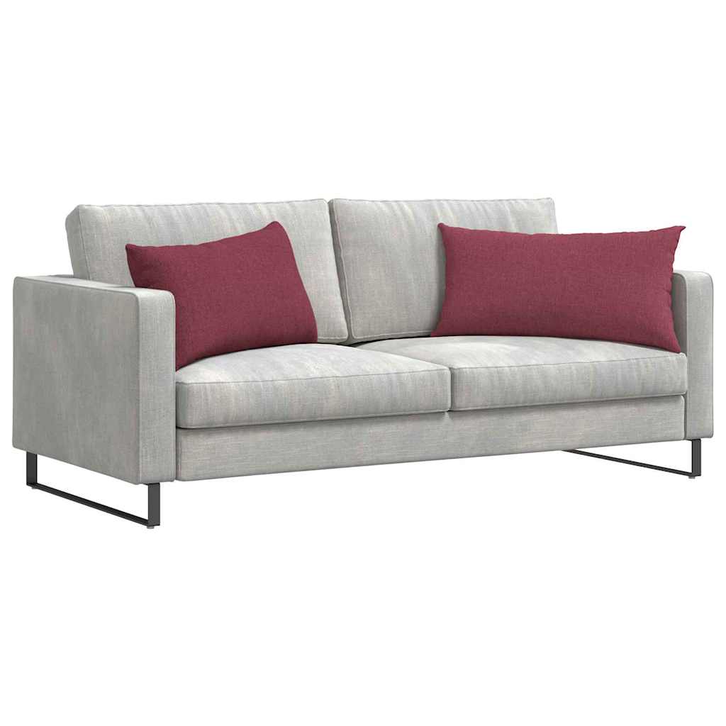 Kanapé párnák 2 pcs Bordó 80 x 40 cm szövet