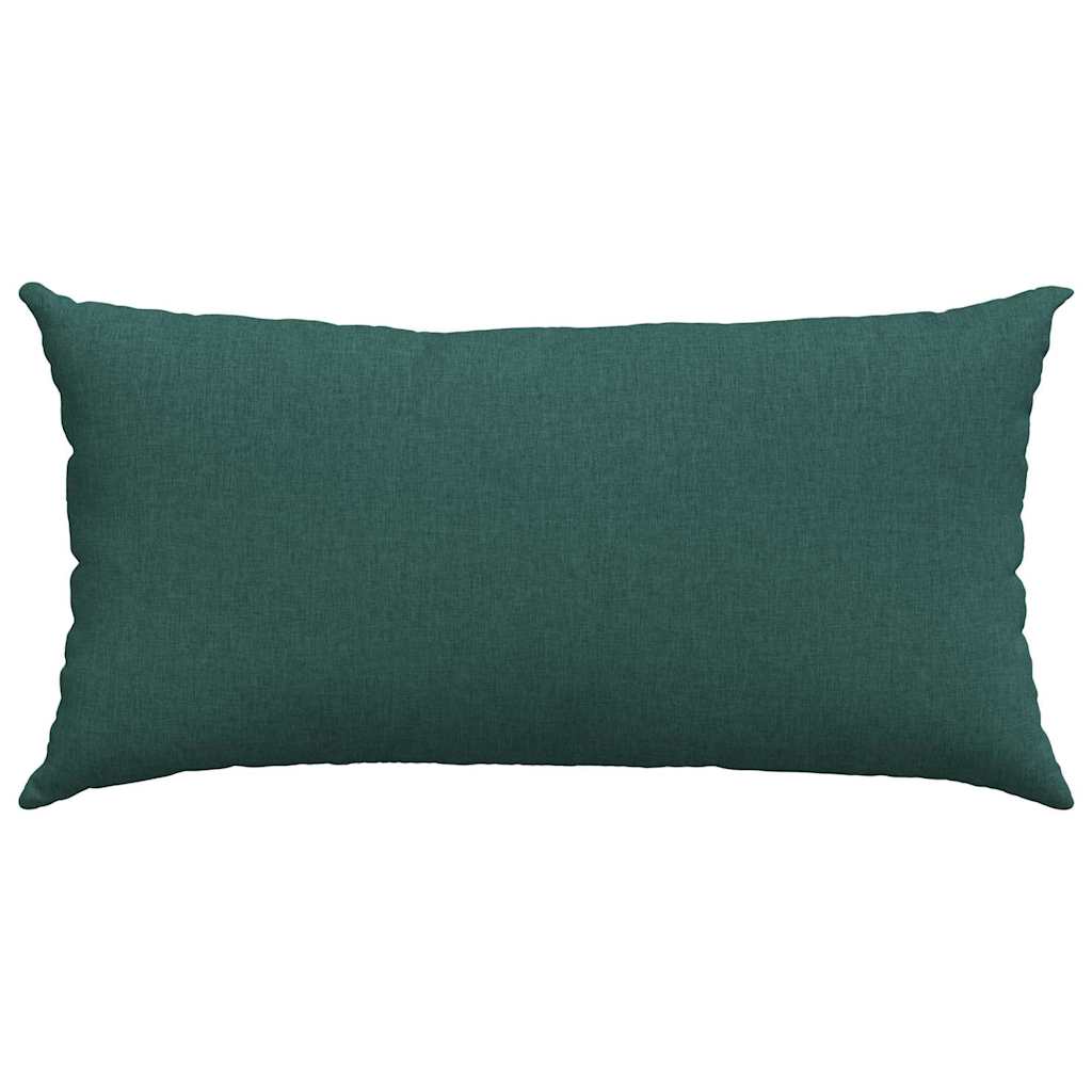 Kanapé párnák 2 pcs Sötétzöld 80 x 40 cm szövet