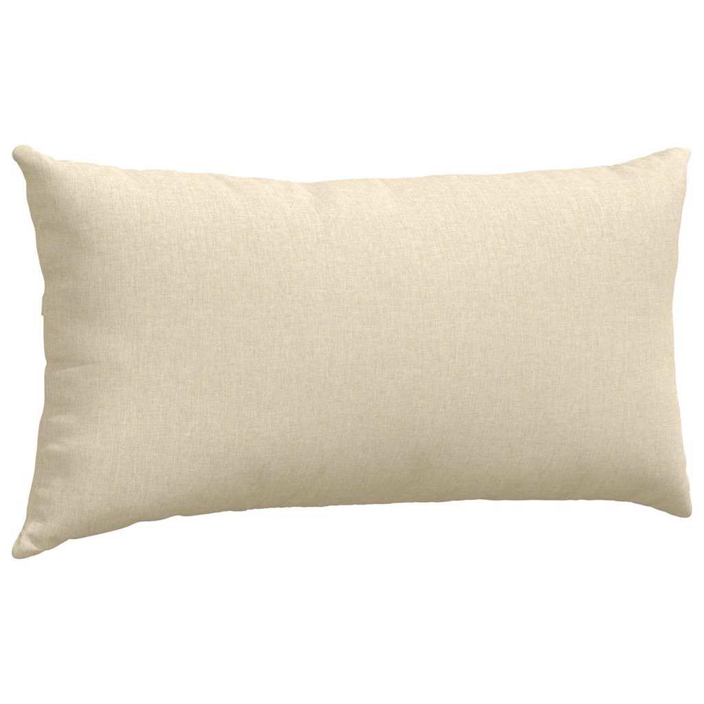 Kanapé párnák 2 pcs Krém 80 x 40 cm szövet