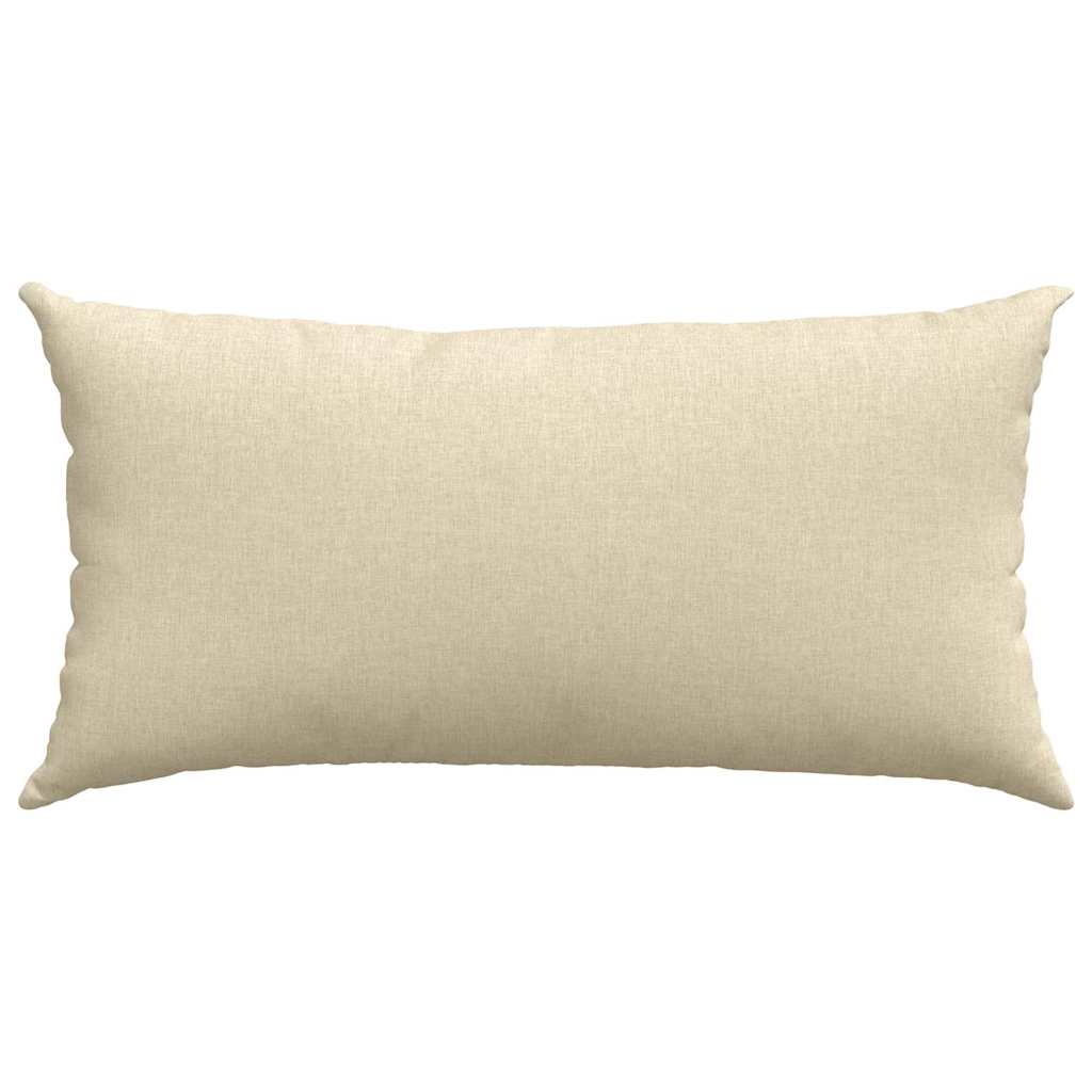 Kanapé párnák 2 pcs Krém 80 x 40 cm szövet