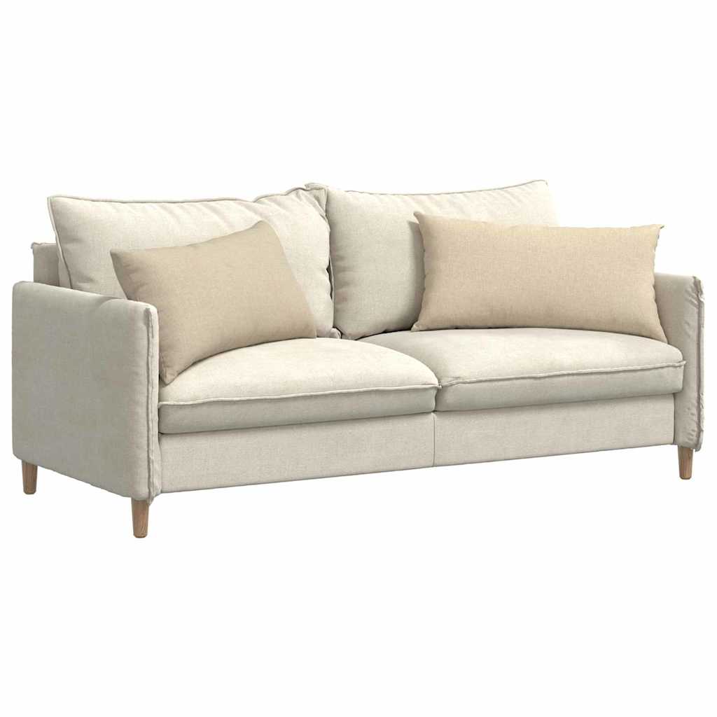 Kanapé párnák 2 pcs Krém 80 x 40 cm szövet