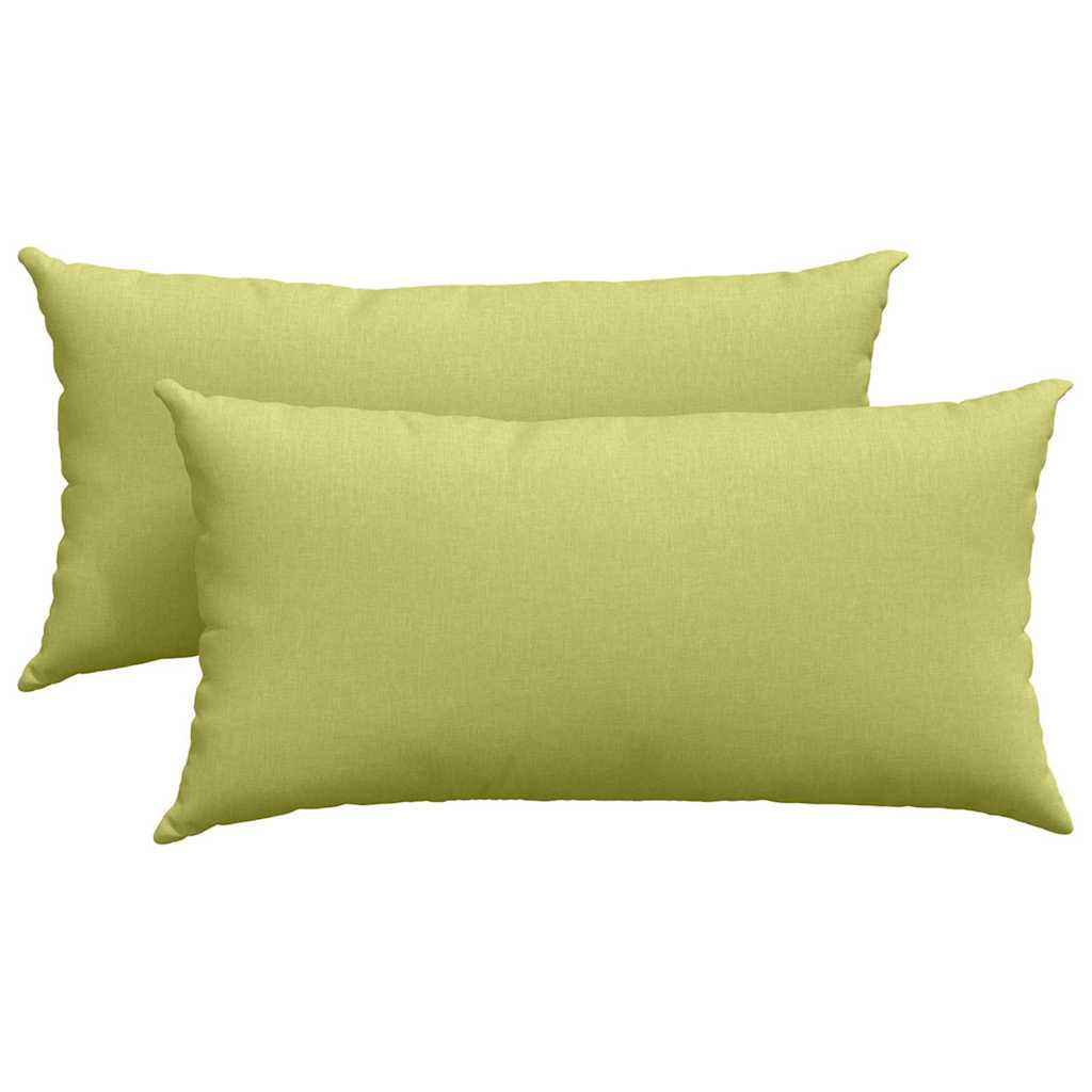 Kanapé párnák 2 pcs Világos zöld 80 x 40 cm szövet