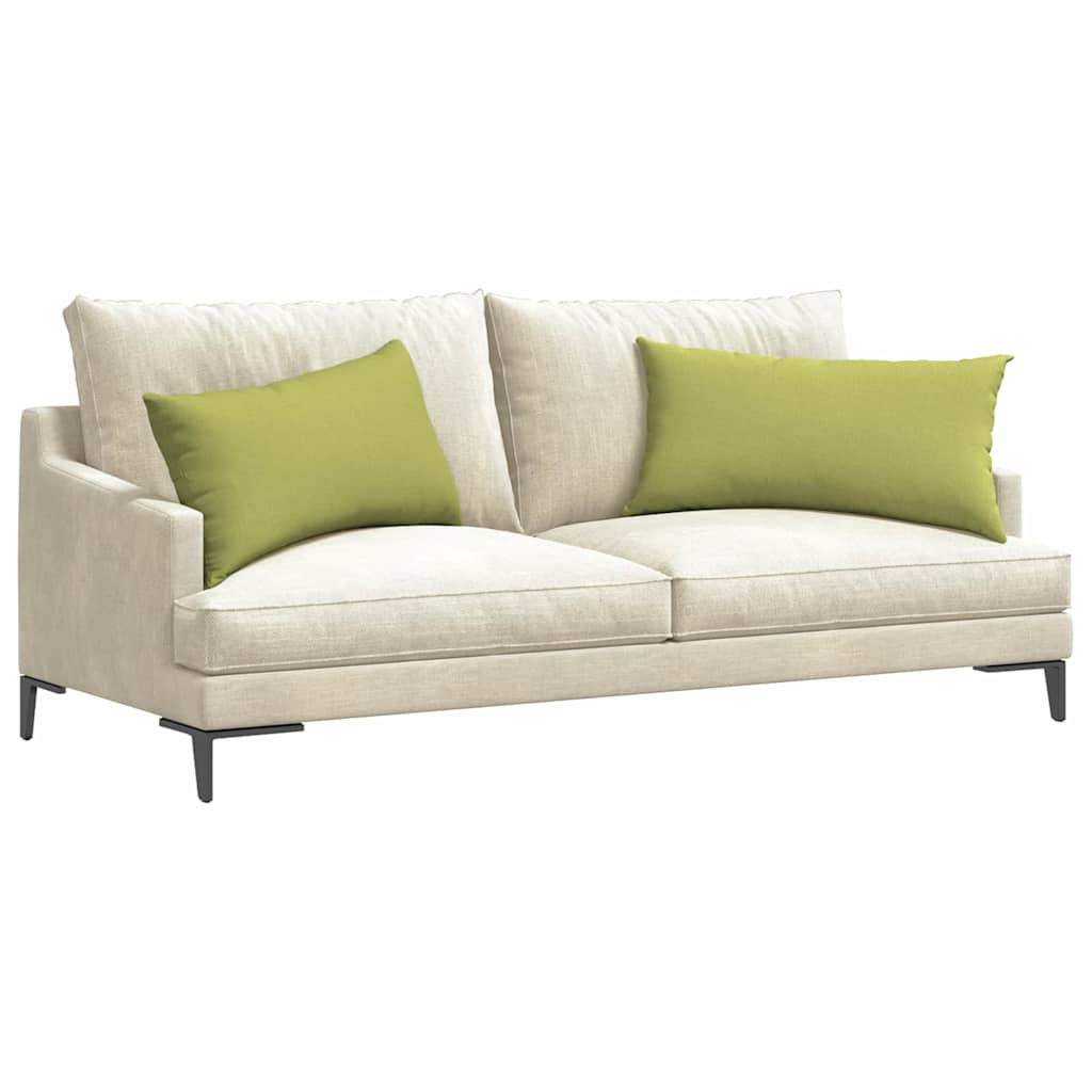 Kanapé párnák 2 pcs Világos zöld 80 x 40 cm szövet