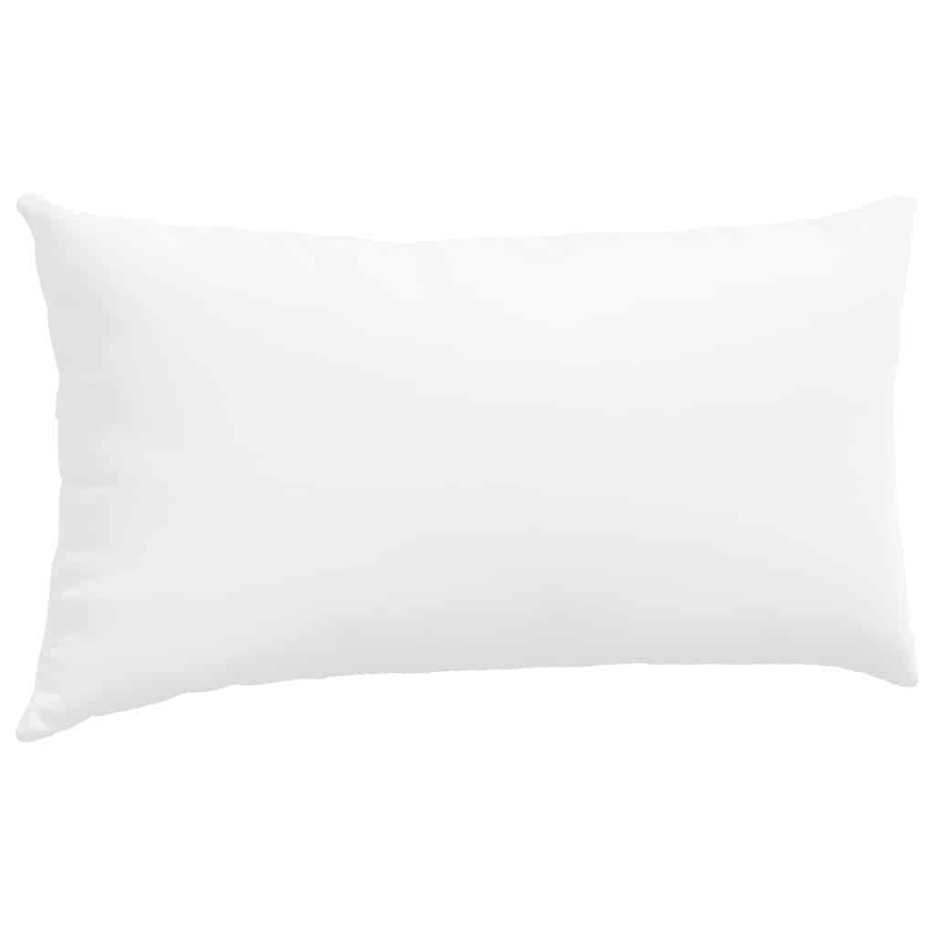 Kanapé párnák 2 pcs Fehér 80 x 40 cm szövet
