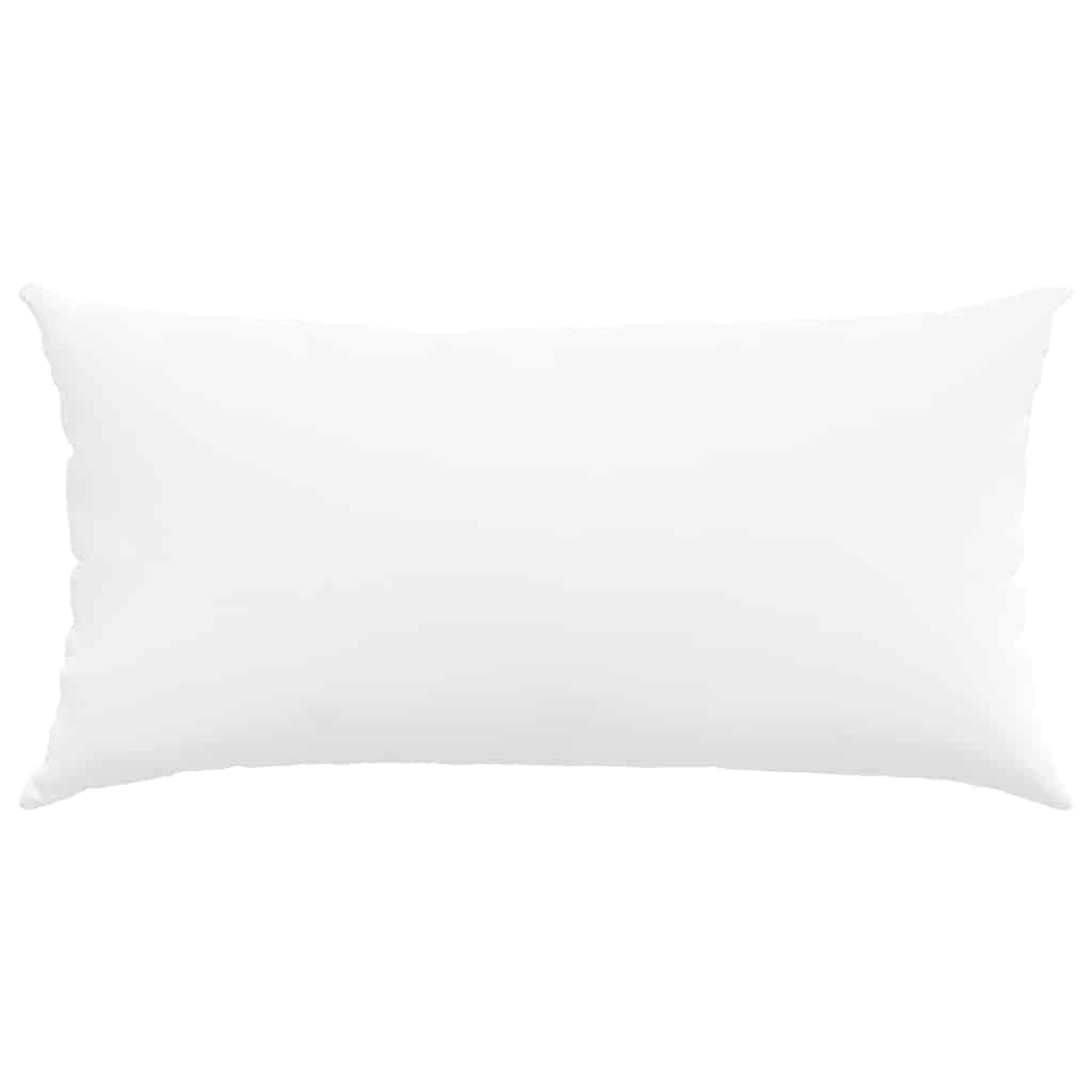 Kanapé párnák 2 pcs Fehér 80 x 40 cm szövet