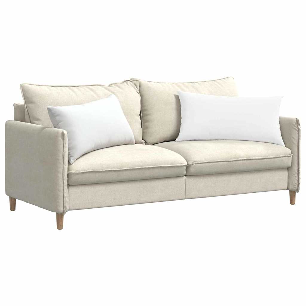 Kanapé párnák 2 pcs Fehér 80 x 40 cm szövet