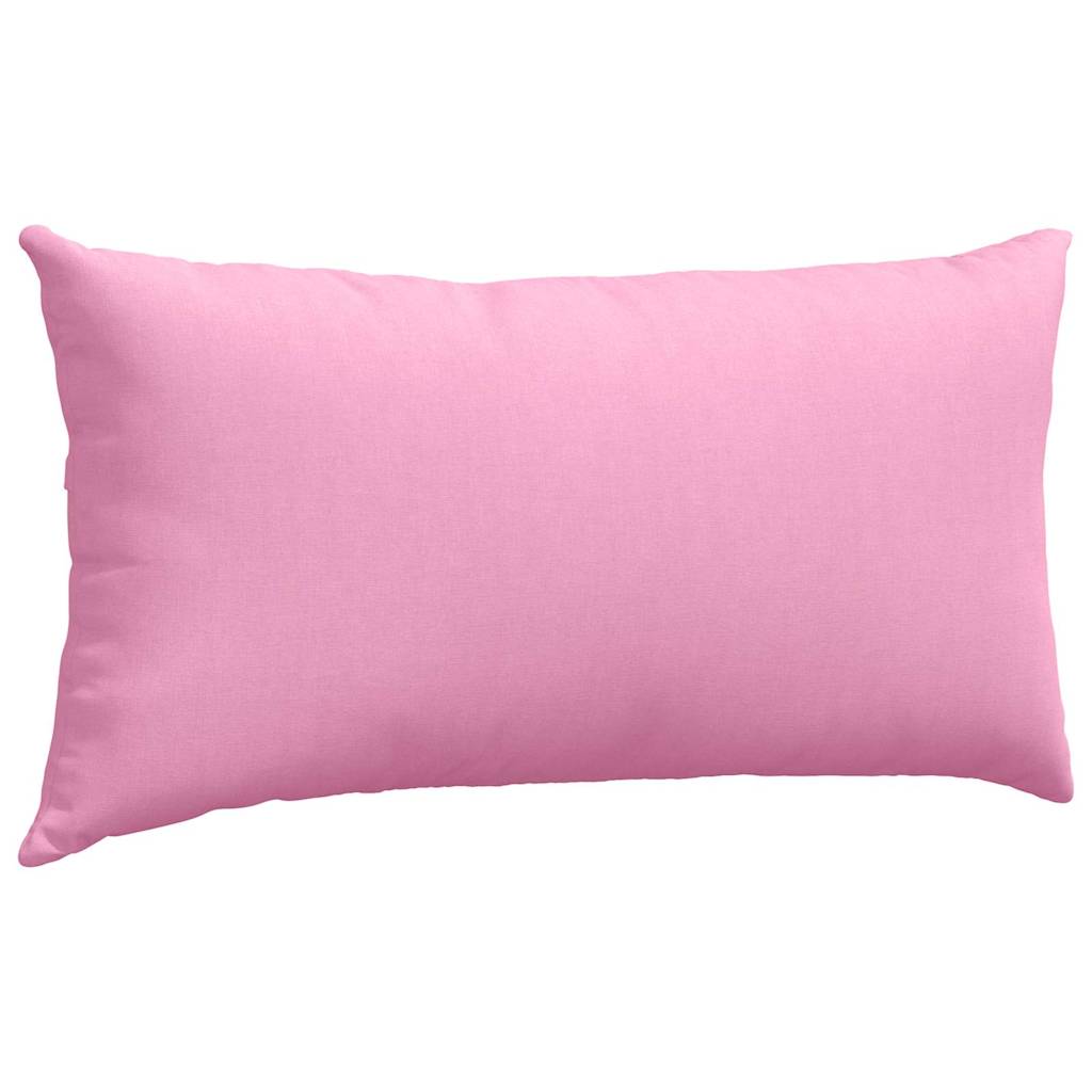 Kanapé párnák 2 pcs Rózsaszín 80 x 40 cm szövet