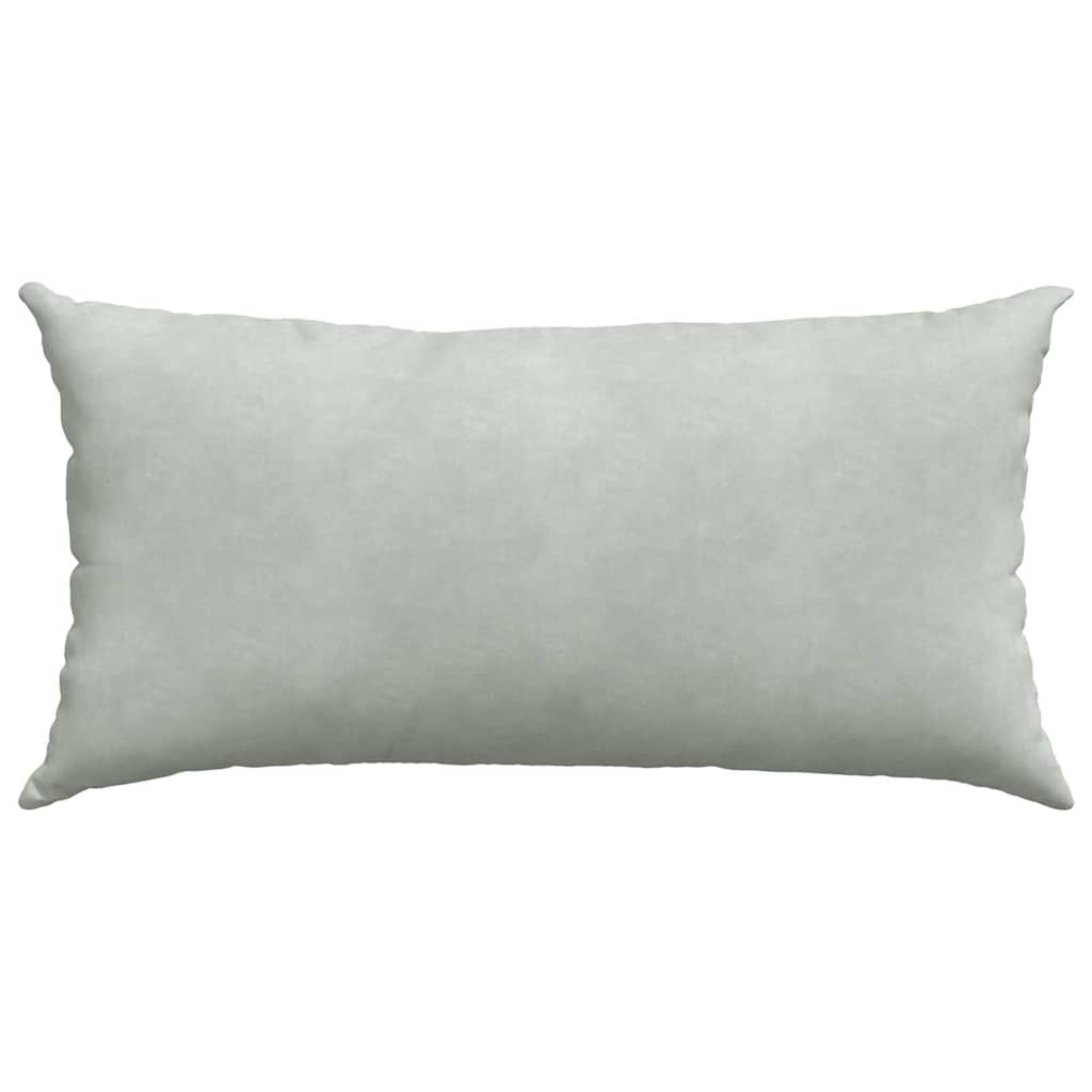 Kanapé párnák 2 pcs Világosszürke 80 x 40 cm Bársonyos szövet