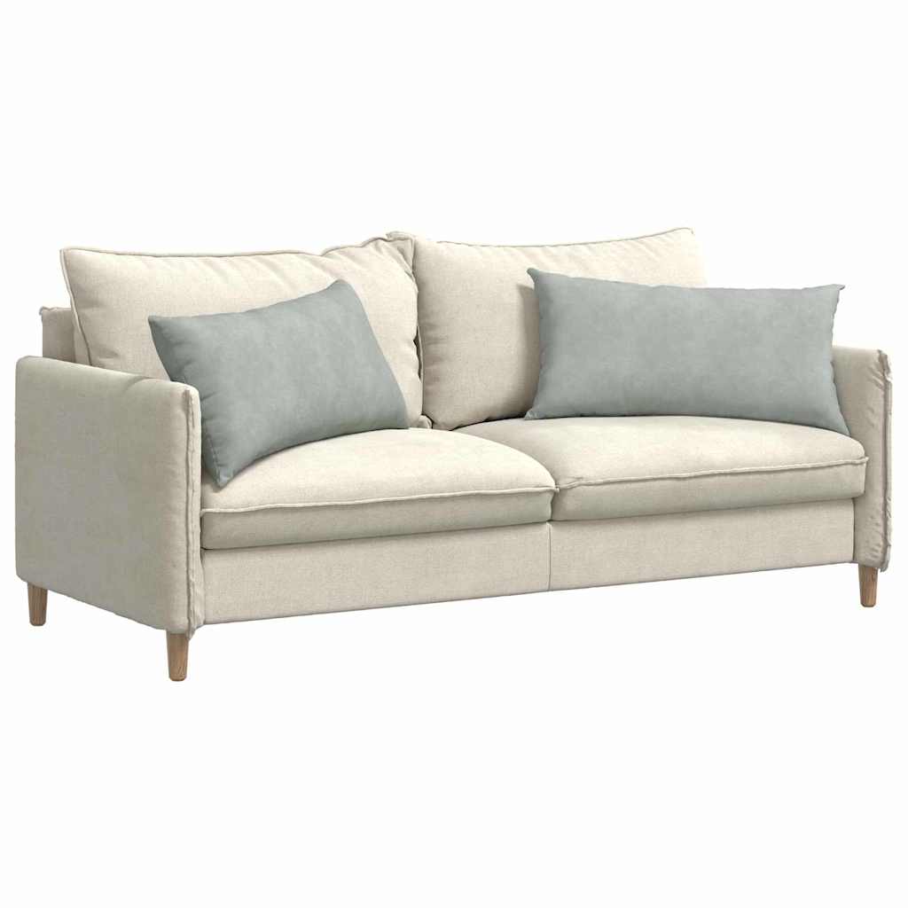 Kanapé párnák 2 pcs Világosszürke 80 x 40 cm Bársonyos szövet