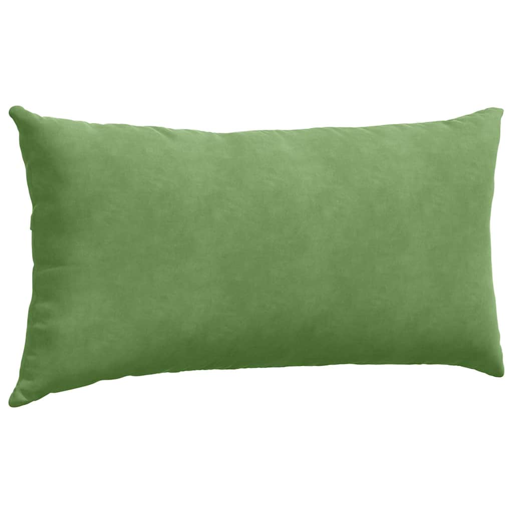 Kanapé párnák 2 pcs Világos zöld 80 x 40 cm Bársonyos szövet