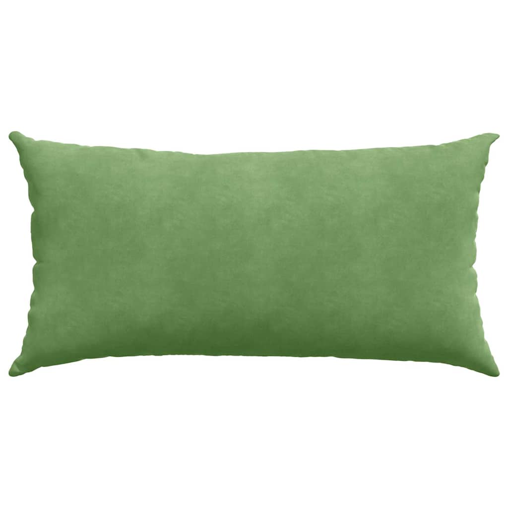 Kanapé párnák 2 pcs Világos zöld 80 x 40 cm Bársonyos szövet