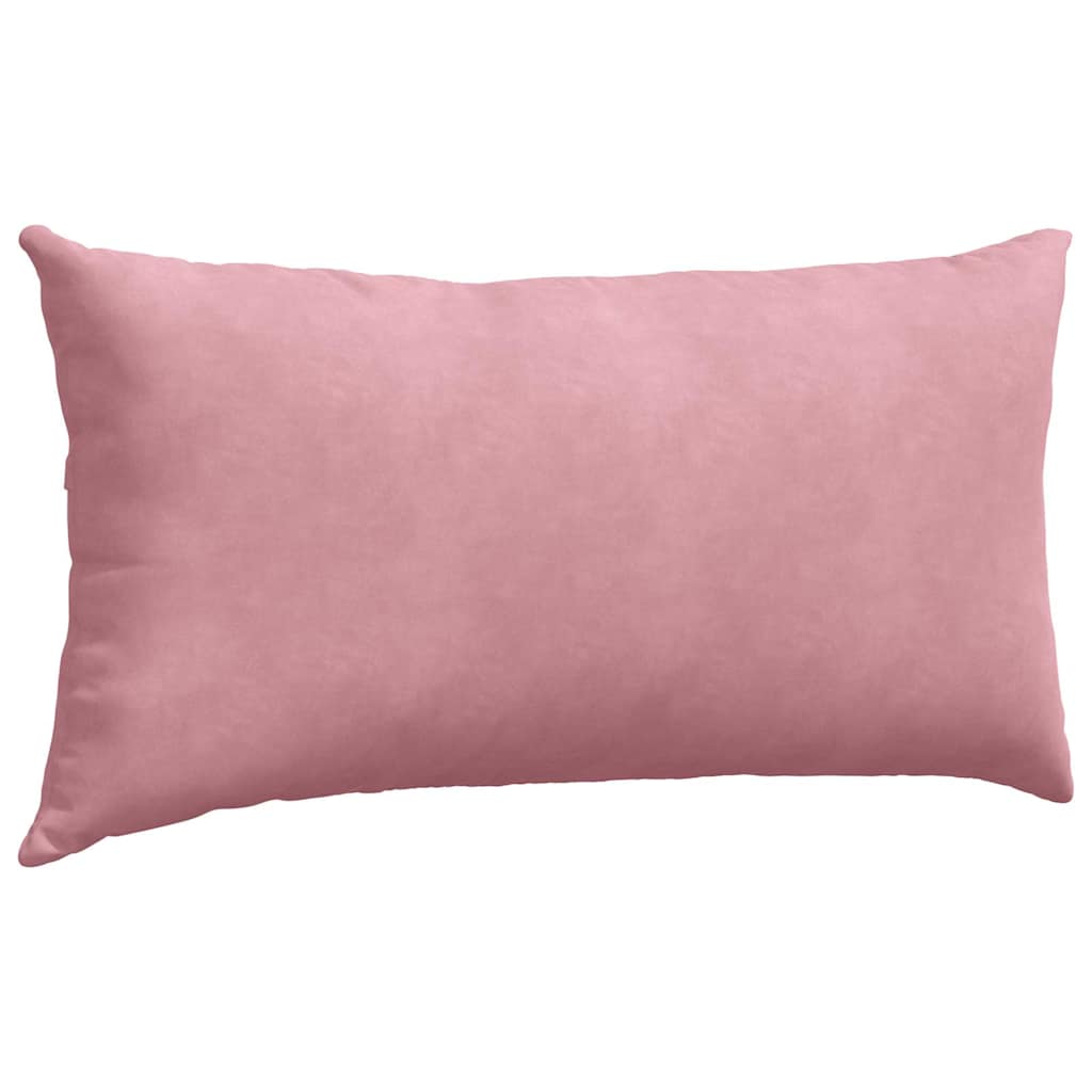 Kanapé párnák 2 pcs Rózsaszín 80 x 40 cm Bársonyos szövet