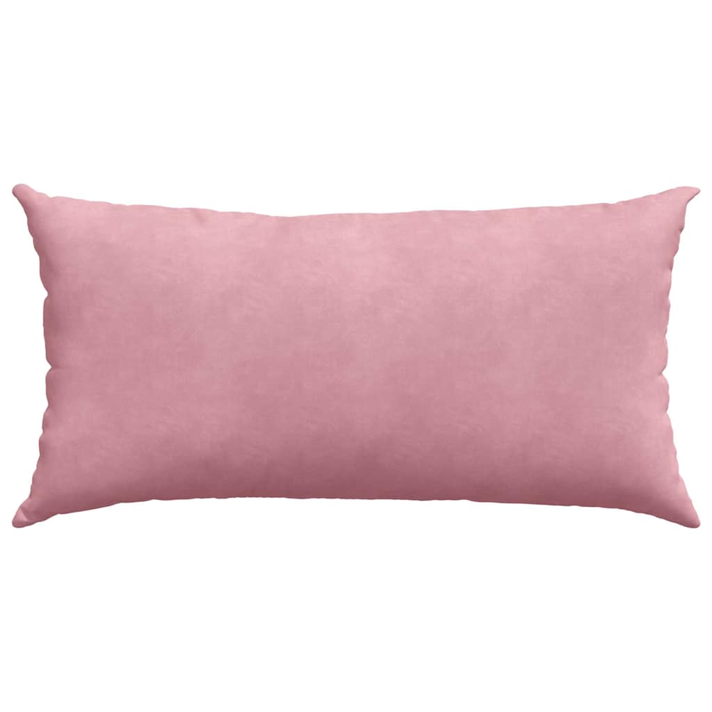 Kanapé párnák 2 pcs Rózsaszín 80 x 40 cm Bársonyos szövet