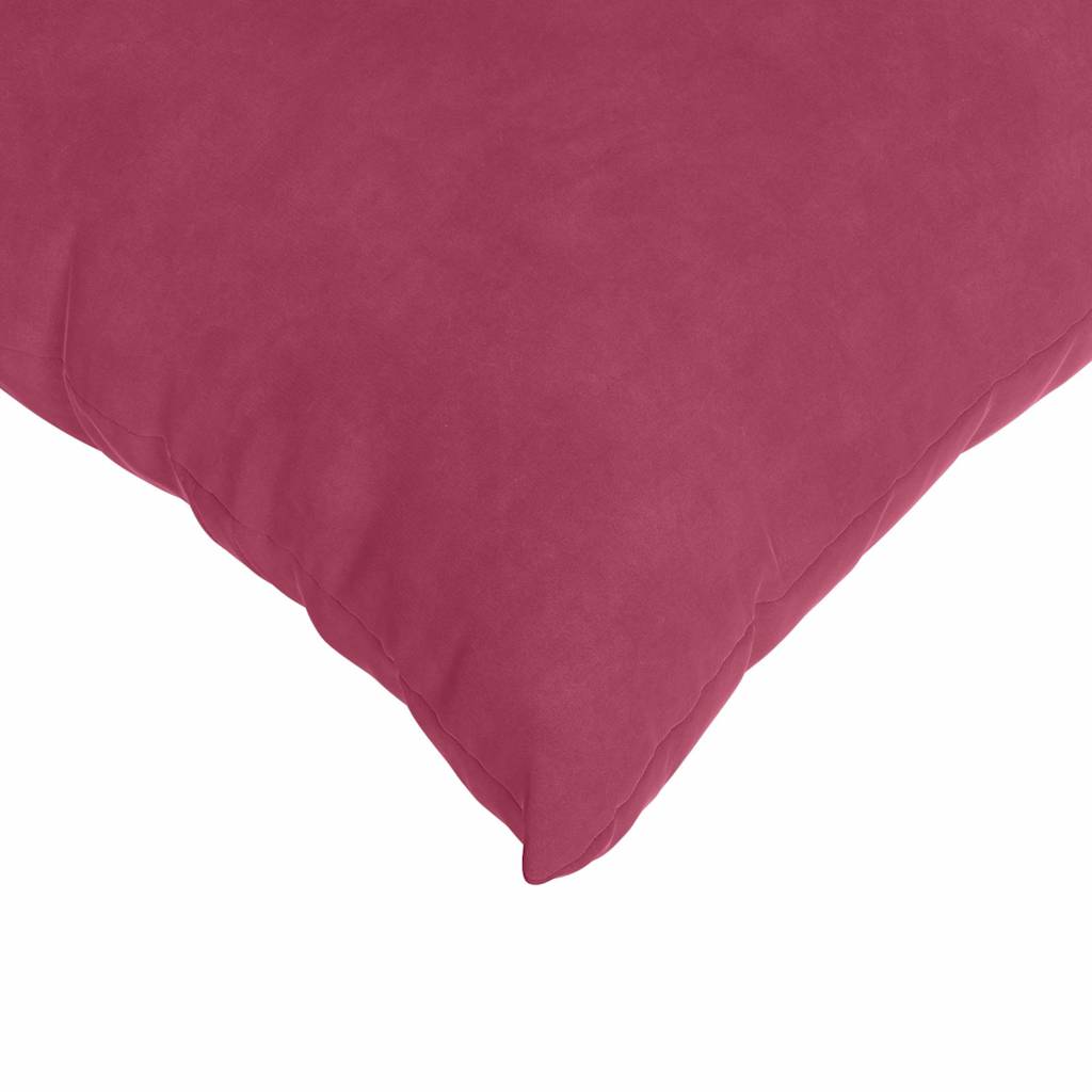 Kanapé párnák 2 pcs Bordó 80 x 40 cm Bársonyos szövet