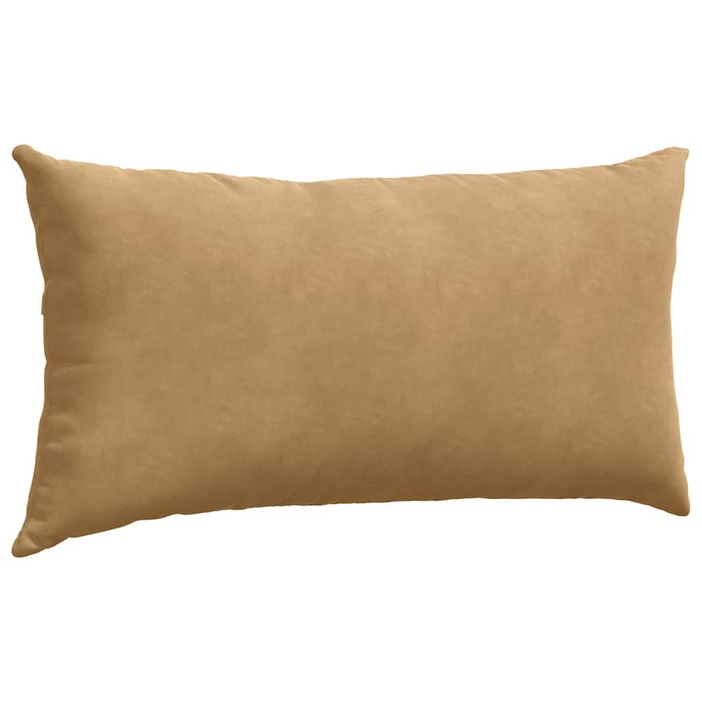 Kanapé párnák 2 pcs Barna 80 x 40 cm Bársonyos szövet