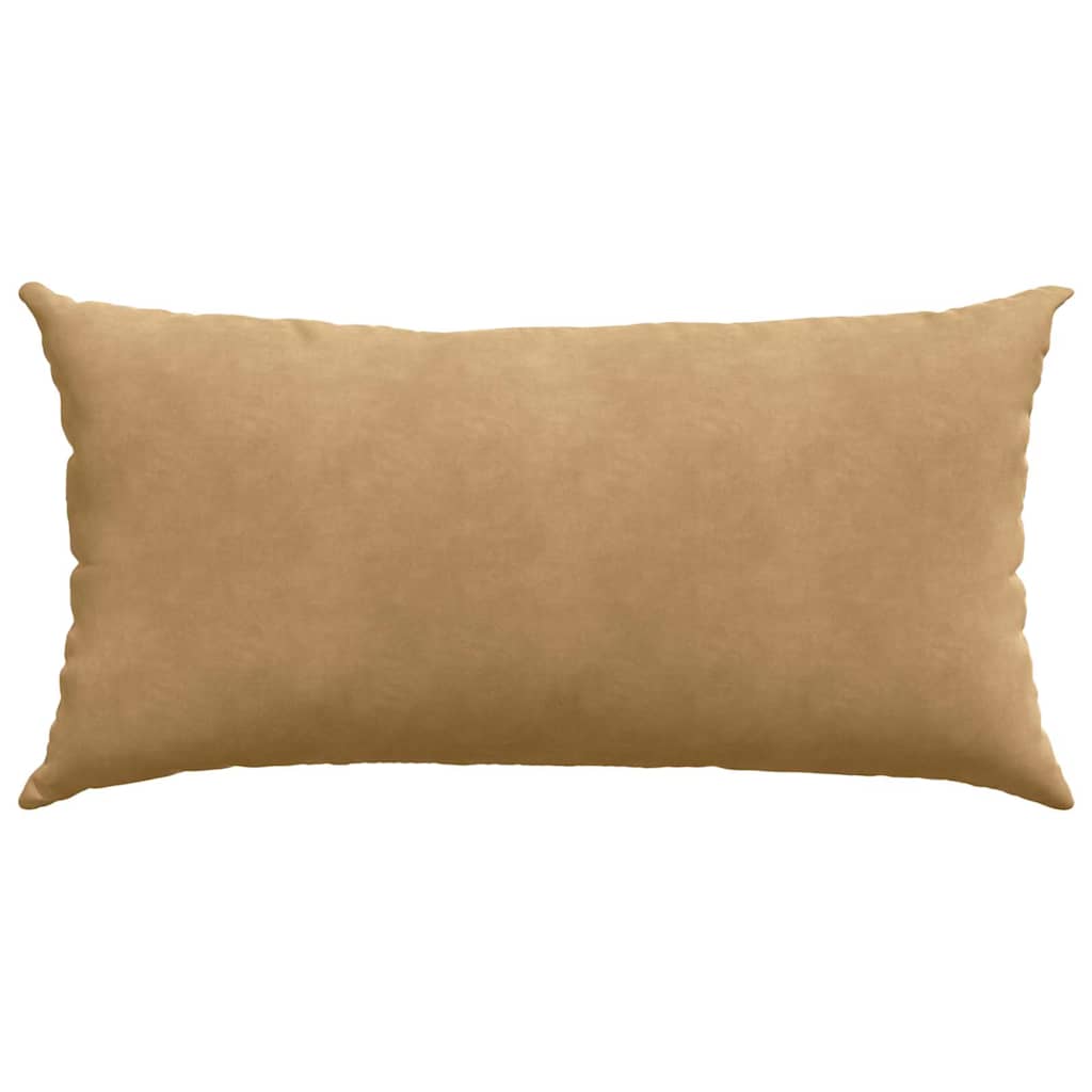 Kanapé párnák 2 pcs Barna 80 x 40 cm Bársonyos szövet
