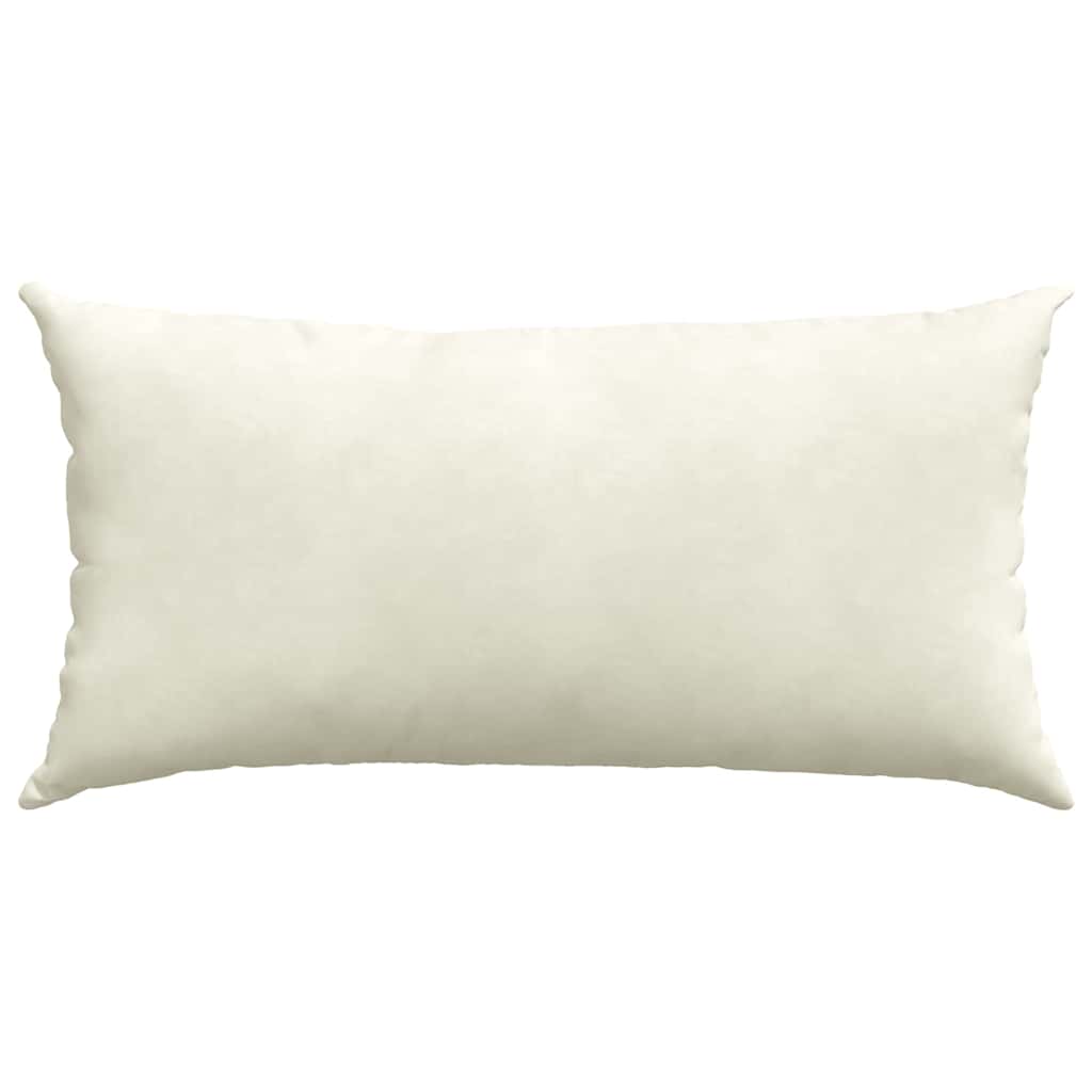 Kanapé párnák 2 pcs Krém 80 x 40 cm Bársonyos szövet